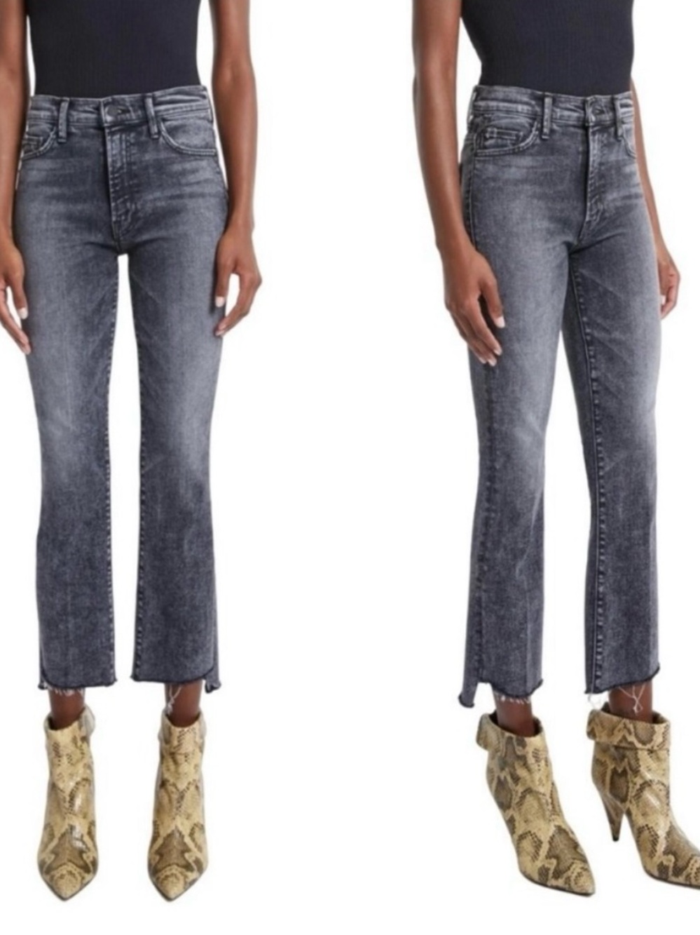 Mother The Insider Crop Step Fray Train Stops Jeans Size 27